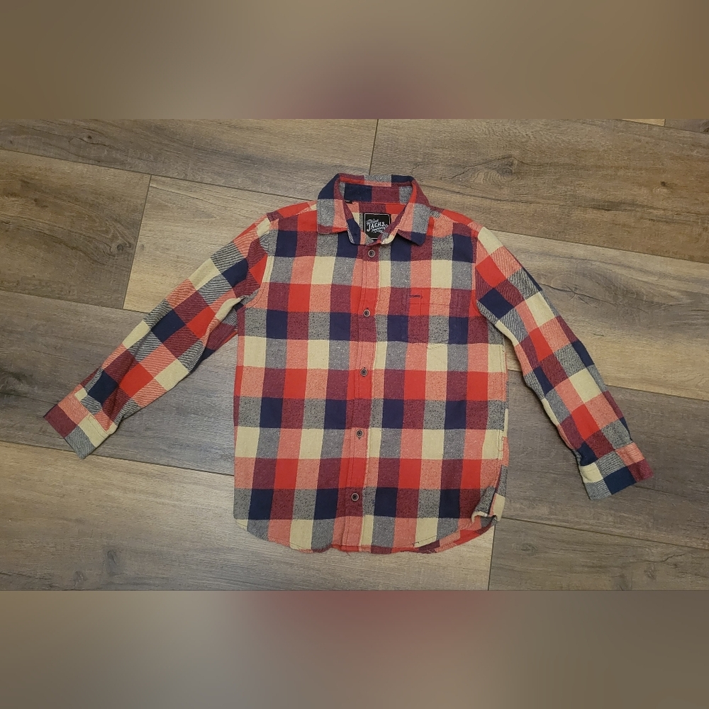 Plaid Button Down Shirt for Kids